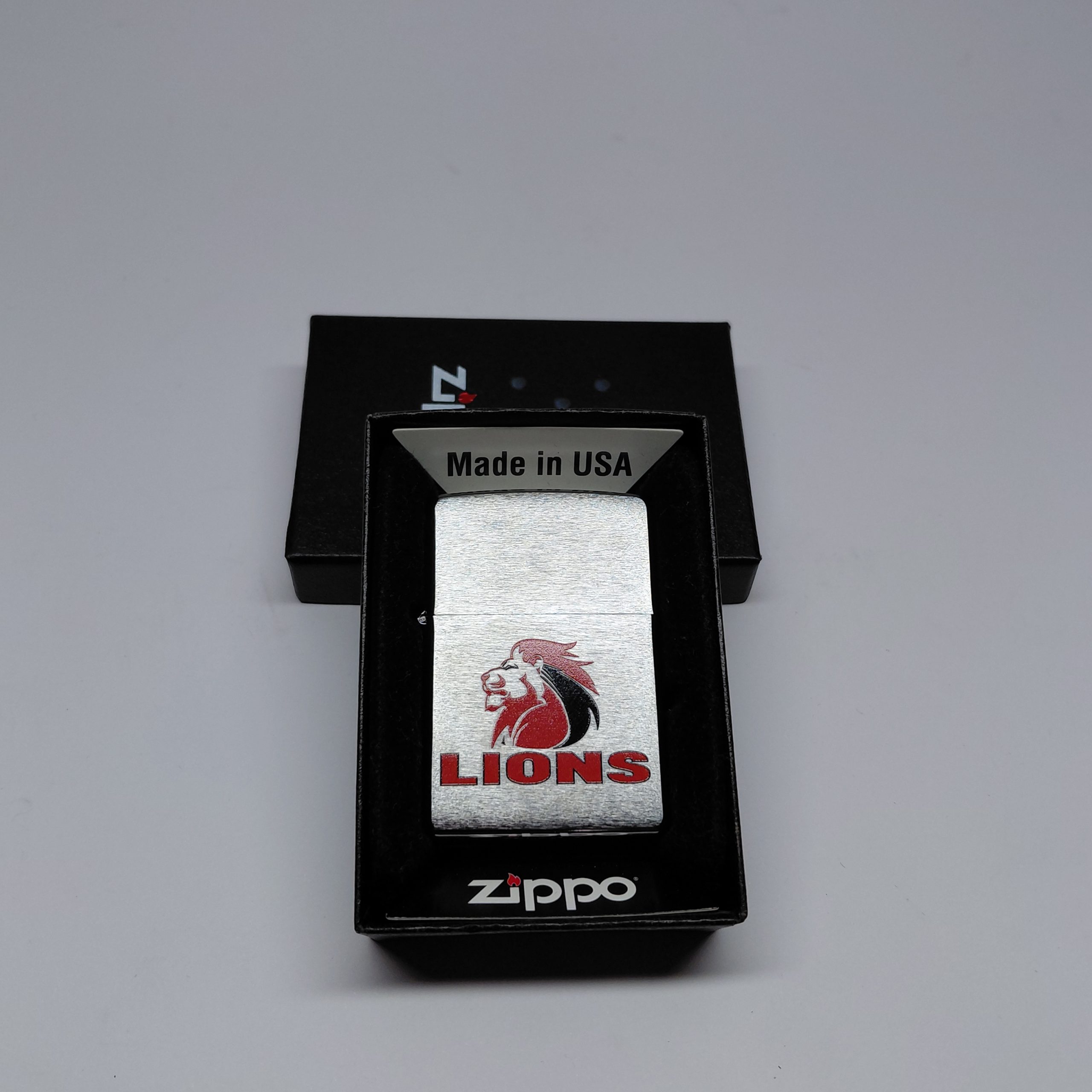 Zippo - Brush Chrome Lions | Z200S14L