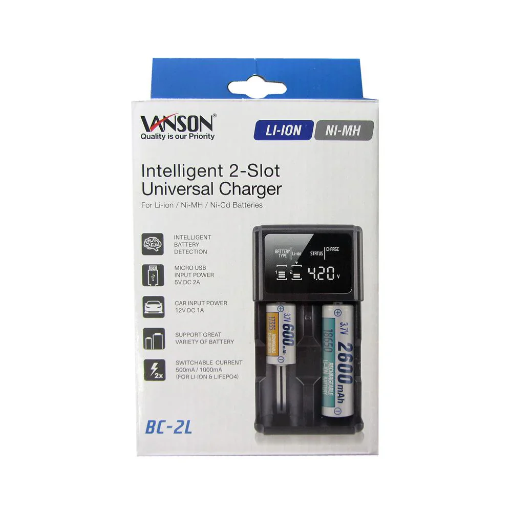 Charger For Li-Ion Battery 3.7V | BI-18650-CHAR